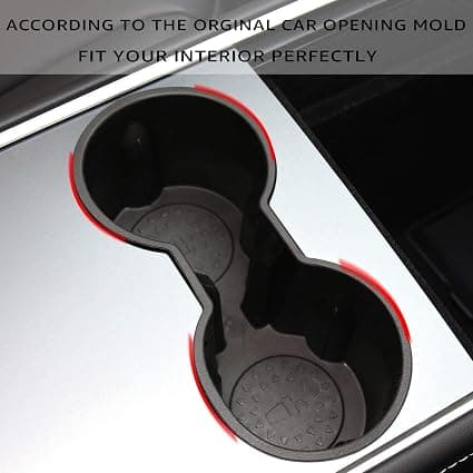 Sopii Tesla Model Y Model 3 2022 2021 Keskikonsolin mukiteline Yhteensopiva vain uuden konsolin kanssa