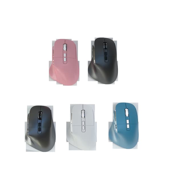Musta ladattava langaton dual-mode Bluetooth -hiiri