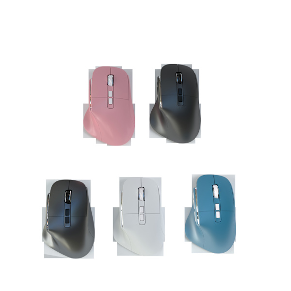 Rosa Uppladdningsbar Trådlös Dual-Mode Bluetooth-mus