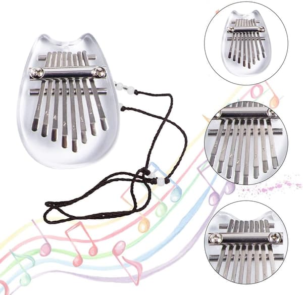 1 Stykke (Klar Katt) 8-Tast Kalimba, Limba, Barneinstrument