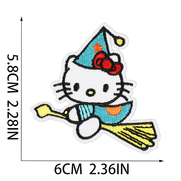 ##/15 stk. tegnefilm katte stryge-på broderi badges til at sy på##/