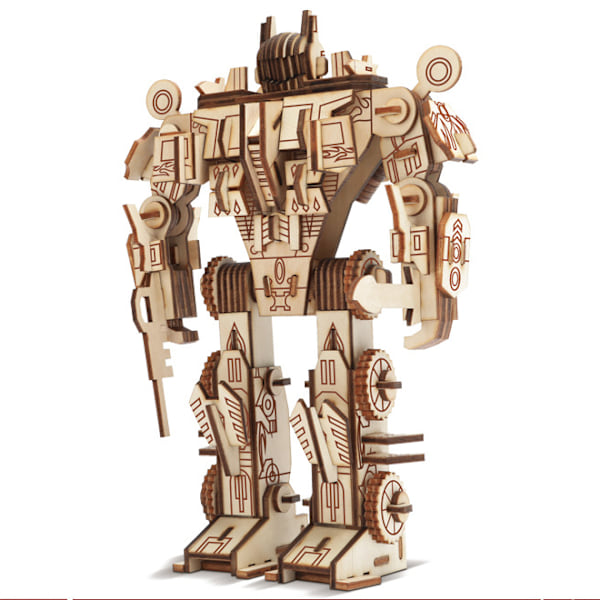 ##/3D Träpussel Robotmodell Träpussel för Barn och Vuxna##/