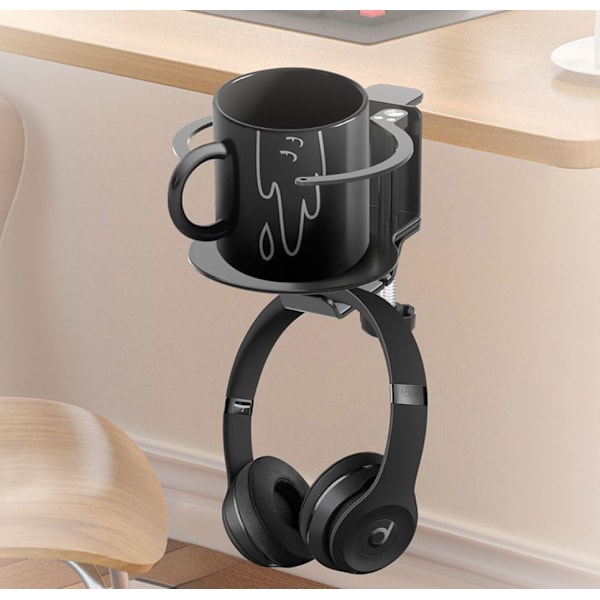 Hovedtelefonholder 3-i-1 Under Bordklemme Controller Stand