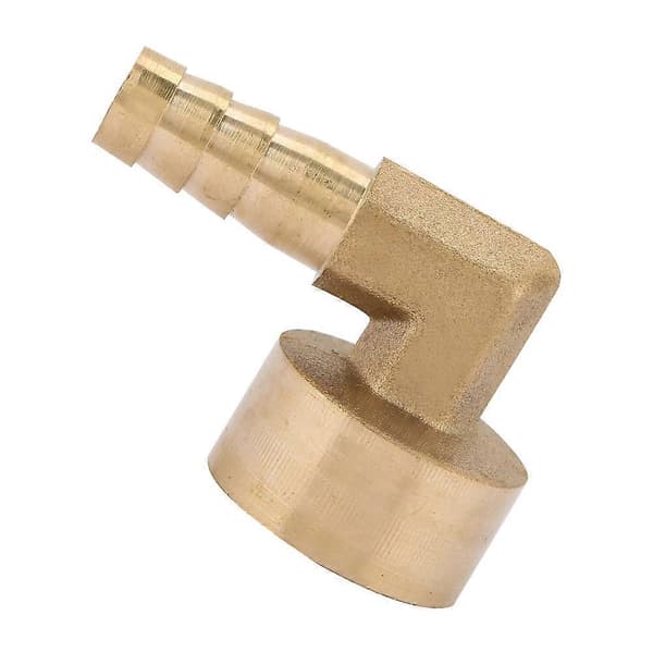 G1/2 invändig gänga mässing vinkel slang koppling anslutningsadapter (10mm)