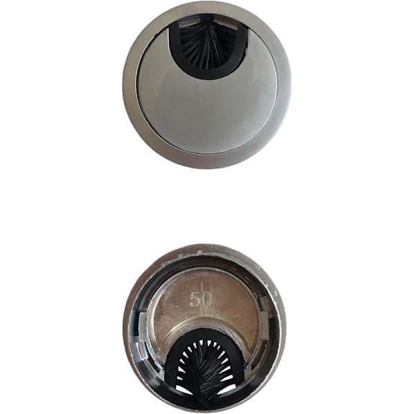 Pyöreä johtokansi ?50mm pöydän johtojen upottamiseen
