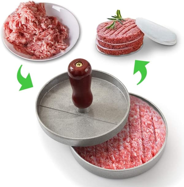 Hamburgerpresse og Patty-papirsett, Hamburgerpresse, Grillpresse
