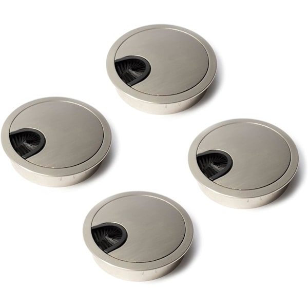 Pyöreä johtokansi ?60mm pöydän johtojen upottamiseen