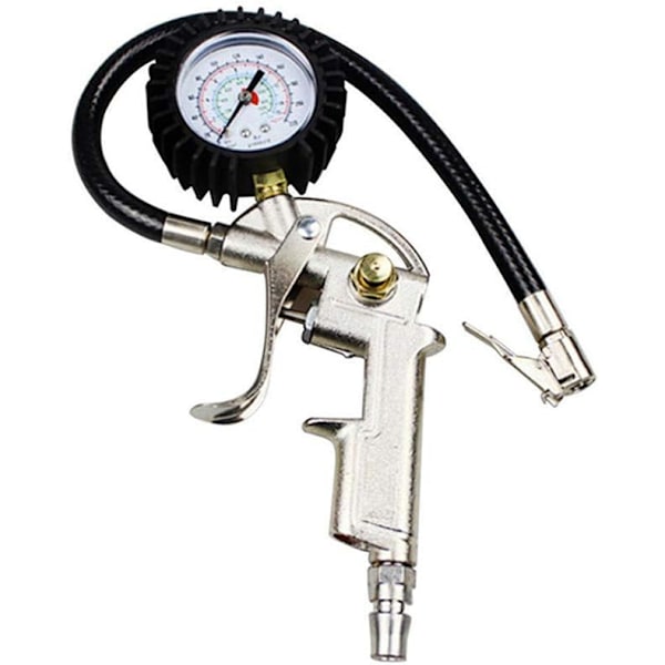 ##/Däckpump med tryckmätare 220PSI och slang A##/