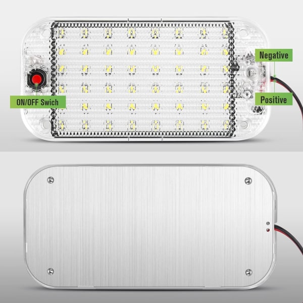 10V LED Innvendige Lys 48 LED Bil Lys Lampe med På/Av Bryter