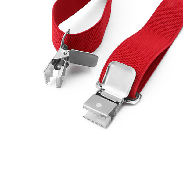 ##/Mænds krydsbånd med firkantede clips - Sort, Workwear Tort##/