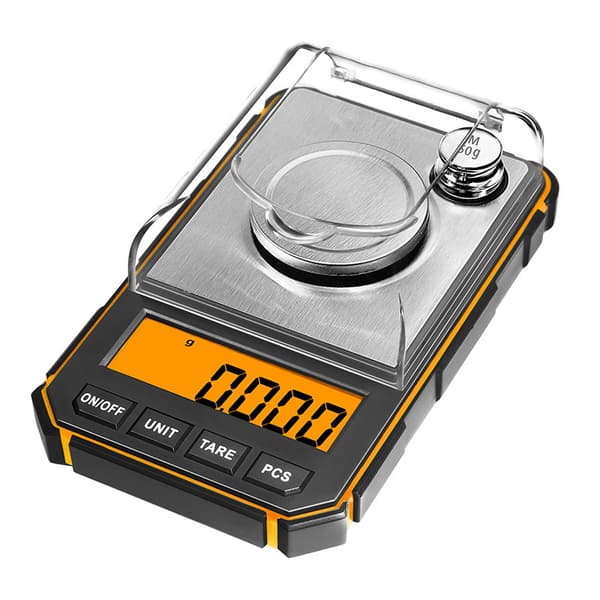 Digitaalinen taskuvaaka, 50g/0.001g milligrammivaaka, kannettava koruvaaka