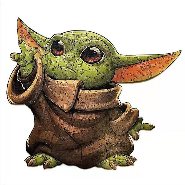 ##/Træpuslespil Yoda/Harry Potter Medalje Uregelmæssig Form Puslespil Pie##/