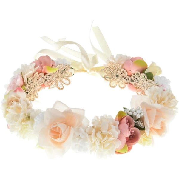 Fe-hodeband for kvinner - Blomster - Blomsterkrans - Blomsterkrans