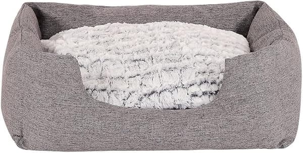 Hundeseng Vendbar Pude Hundekurv (S) 60x50 cm Grå