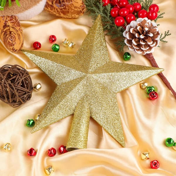 ##/Mini Glittrande Julstjärna Topp Juldekoration##/