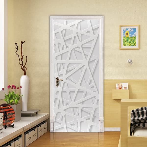 3D geometrinen ovitarra, itseliimautuva PVC-tarra