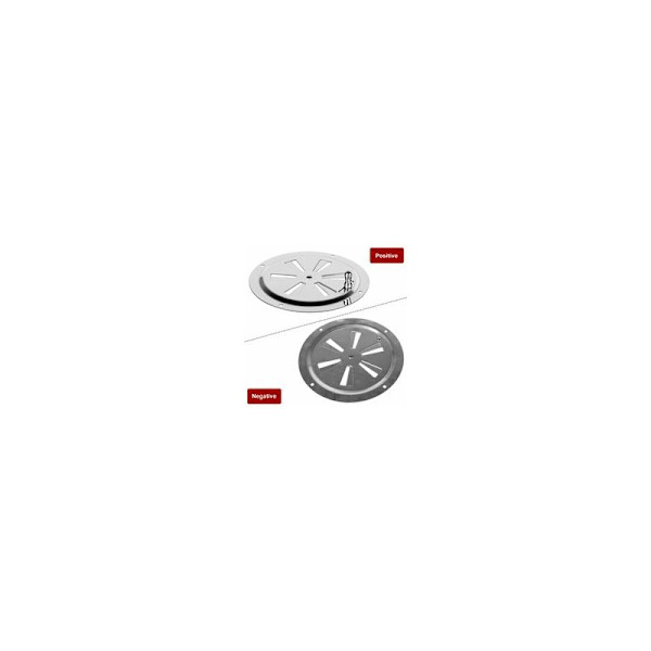 ##/2 stk Runde Ventilationsgitter, 125mm Rustfrit Stål Runde Ventilationsgitter##/