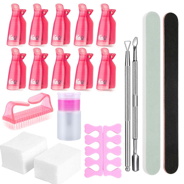##/Nagelbandspegel, nagellacksborttagningsverktyg, nagelklämmor, kapslar##/