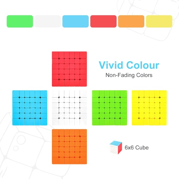 Hastighet ??Cube 6x6 Stickerless, Hastighet ??Cube 6x6x6 Magic Cube Chri