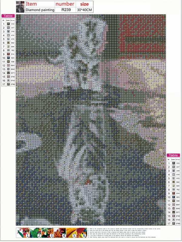 Timanttimaalaus Numeroiden Mukaan - Kissa - Seinäkoriste - 30X30cm