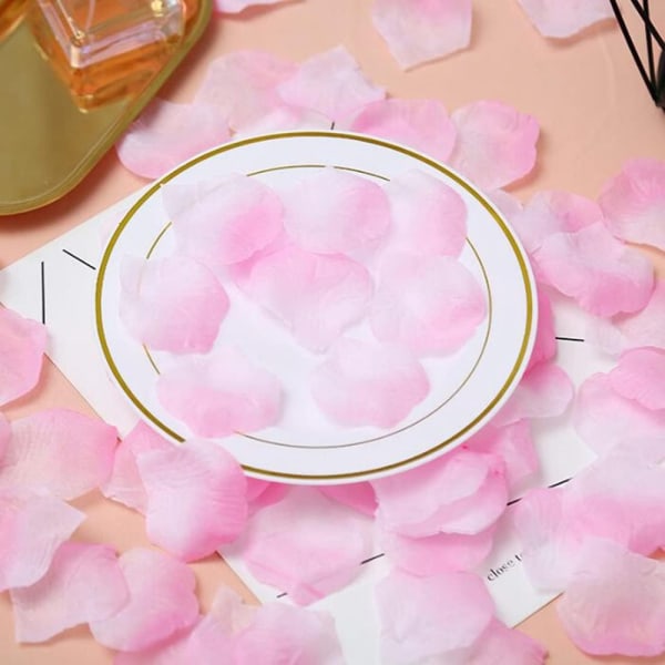 1000 stk Kunstige Silke Roseblader til Bryllup, Hjemmefest, Roma