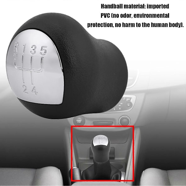Bil Styling 5 Gear Gearstang Knop Passer til RENAULT CLIO - 2 PHASE, KANGOO