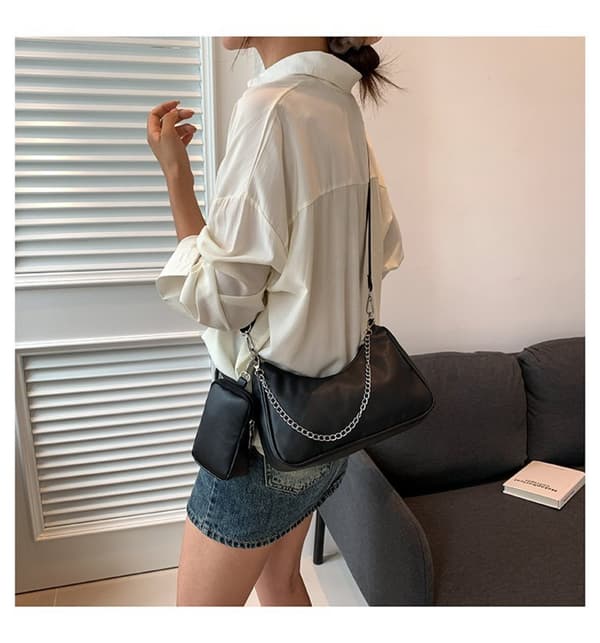 ##/Skulderveske, armhuleveske, nylon, vanntett, svigermorveske##/