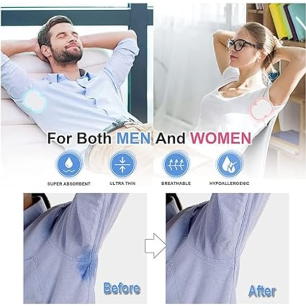 Anti-Perspirations Pletter, Anti-Areola Pude - Engangs, Usynlig