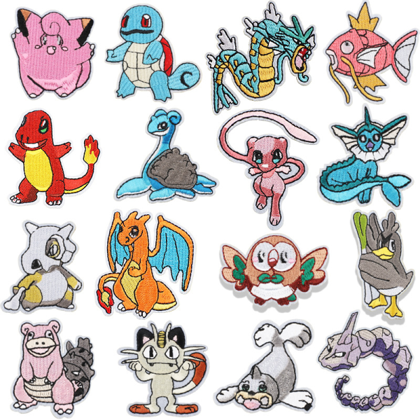 Stryge-på Tøj Stickers, 16 Stykker Børne Sy-på Patches, Clothi