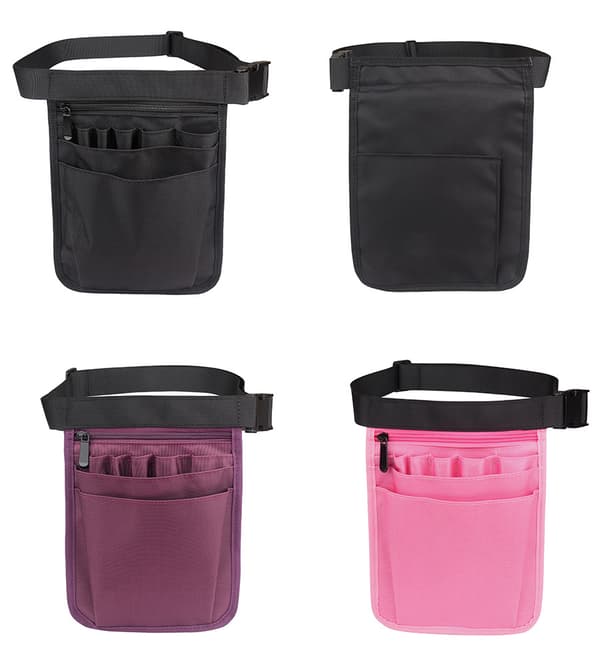 Bärbar sjuksköterskeväska i nylon - rosa, fo-organisatör