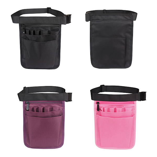 Bærbar sykepleiermappe i nylon - rosa, fo-organisator