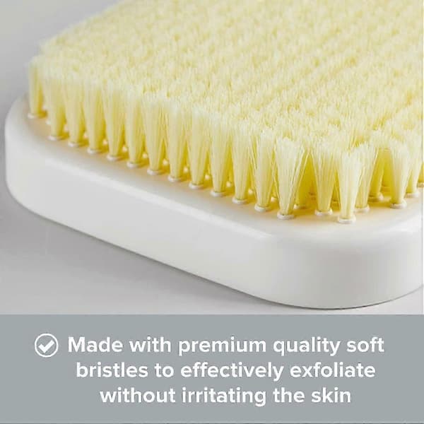 Väggmonterad Ryggskrubbare - Stor Exfolierande Borste för Handsfree Dusch & Kroppsskrubbning - 20x30cm Badtillbehör