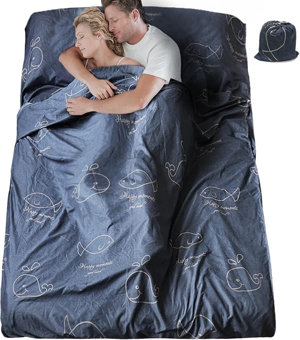 Sovsäckslakan, 230 x 180 CM, Polycotton Dubbel Sovsäck