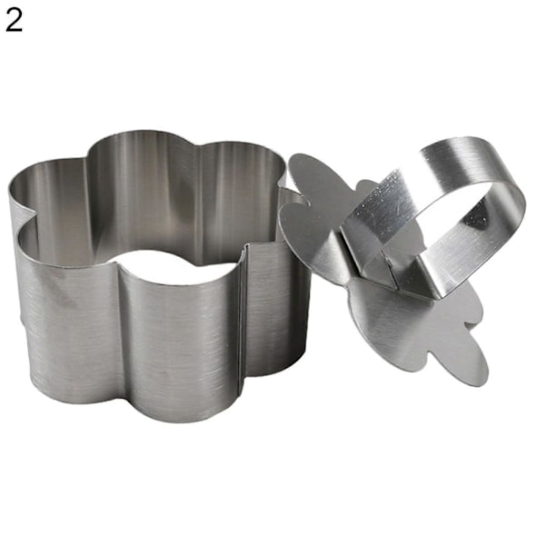 Mini Bakeform Varmebestandig Flerbruks Korrosjonsbestandig Rustfritt Stål Mousse Kakeform Ring for Kjøkken 2