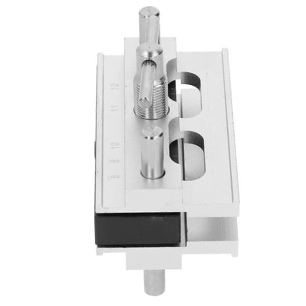 Självcentrerande Dowel Jig Kit Borrguide Set Legerat Stål Träbearbetning Hålslagare Lokalisator Metriskt System