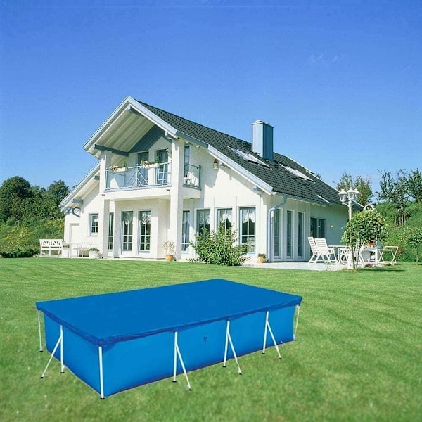 Swimmingpoolafdækning, rektangulær, anti-UV, anti-støv, swimmingpool