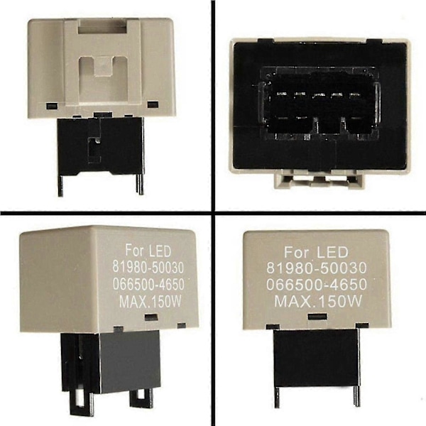 Biltillbehör 8-stifts elektroniskt blinkrelä för LED-lampa 81980-50030 066500-4650