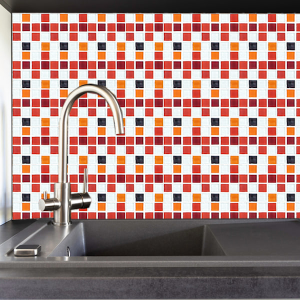 Kakeldekaler mosaik kakeldekaler i ett set om 10