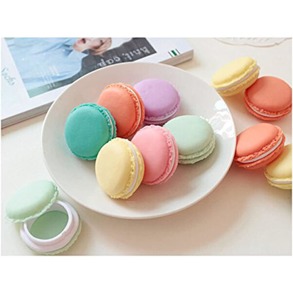 Sæt af 6 Små Opbevaringsbokse Macaron Form