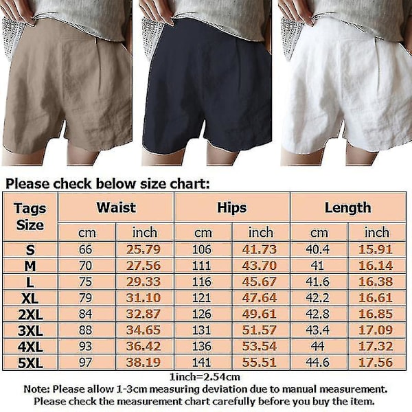 Baggy sommarshorts för damer, enfärgad Boho Mini Pant Lounge Hawaii, elastisk midja