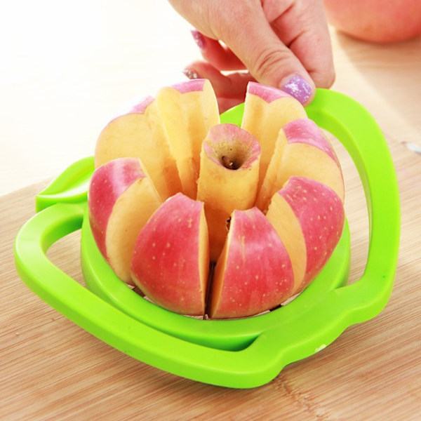 /#/2PCS Äppelurtagare Frukturtagare Delare Rostfritt Stål Hållbar Metall Äppelsnittare Fruktskivrare Ergonomiskt Handtag Kök Urkärningsverktyg/#/