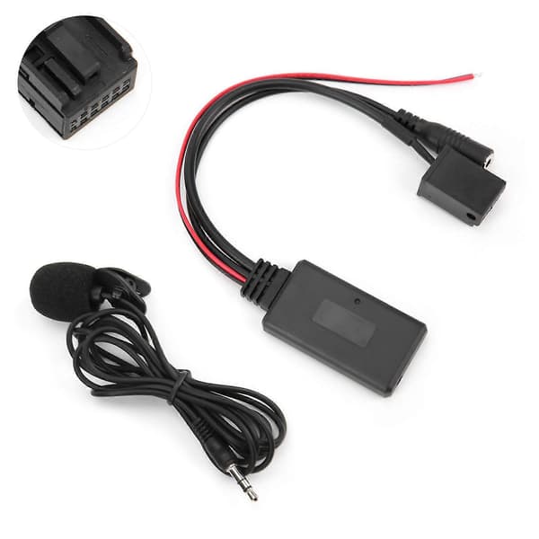 Bluetooth 5.0 AUX Kabeladapter med Mikrofon Ersättning för Z4 E85 X3 E83 E39 E60 E61 E63 E64