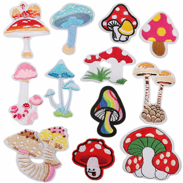 /#/12 pakke tegneserie patches, broderede klud patches/#/