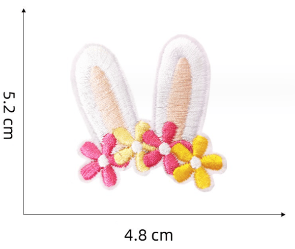 9 Stykker Påske Broderi Stryke-på-lapp, Broderi Klistremerke Jern