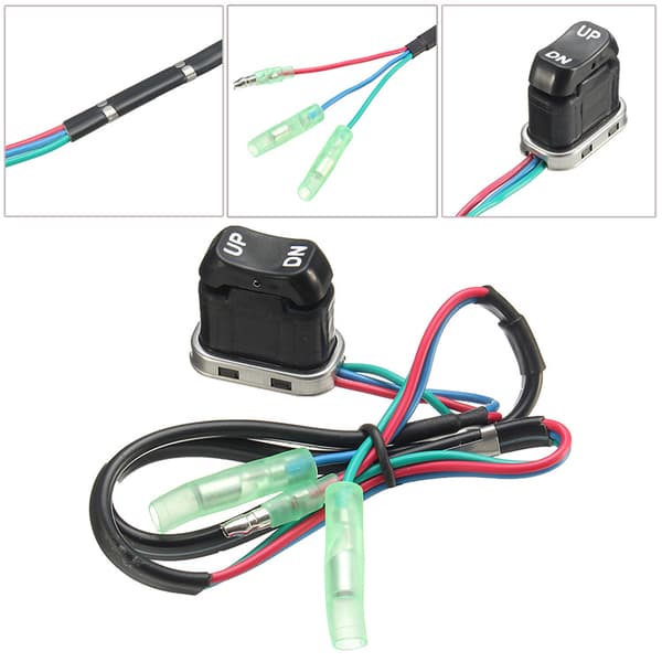 2 stk. Trim Tilt Switch påhengsmotor tilbehør for Yamaha Outboar