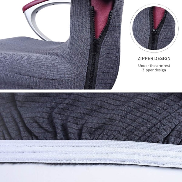 Kontorstoltrekk Universell Stretch Mikrofiber Vaskbar Kontor