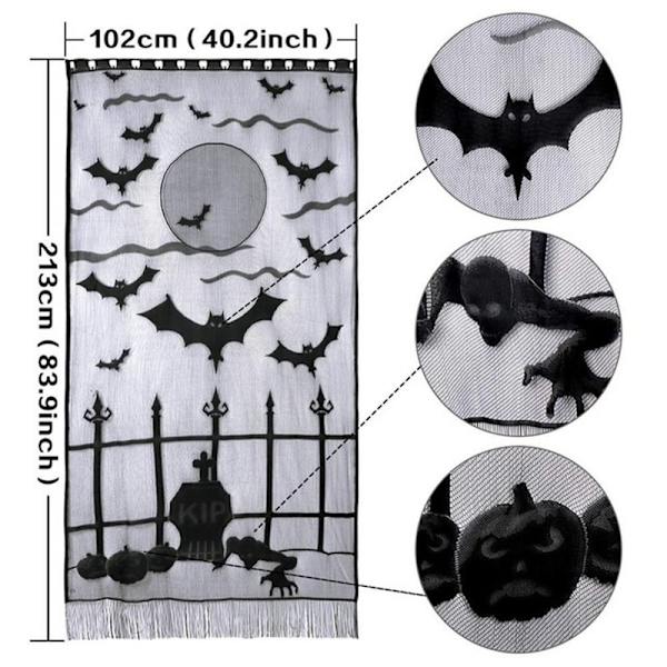Ryömivät Gremlinit Aavefestivaali Oviverho Halloween Lepakko Sali