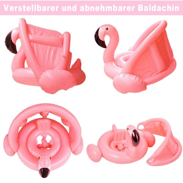 ##/Svømme ring Flamingo baby svømmehjælp - oppustelig (sæt, 1* Flamingo svømme ring)##/