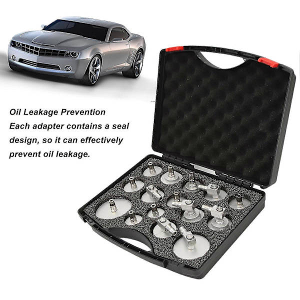 15 st Master Cylinder Adapter Set Läcksäker Bromsvätske Luftningsadapter Universal För Bilar