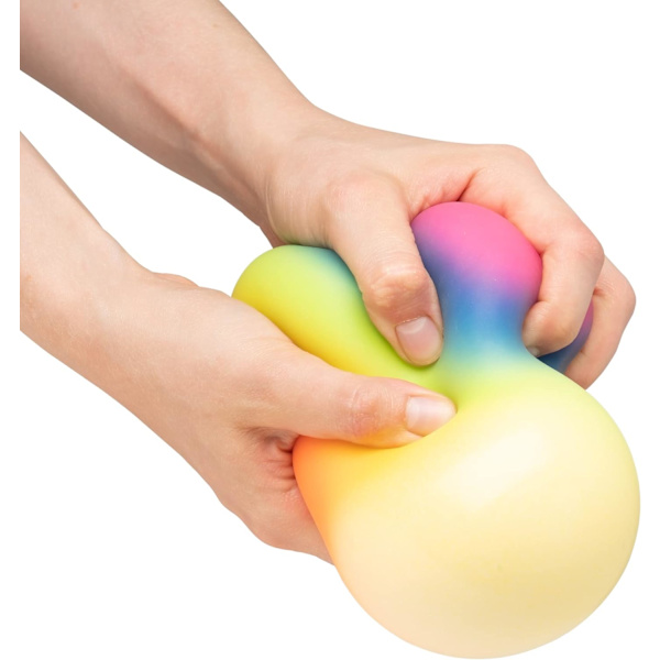 Stressball å klemme, mønstre og blandede farger